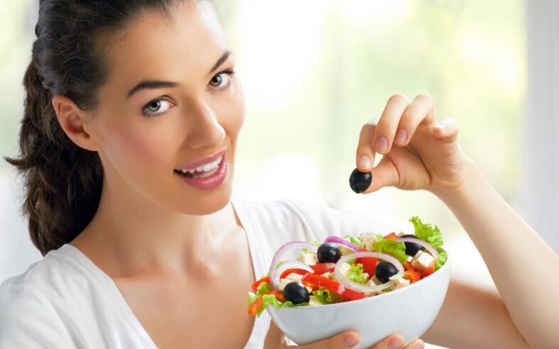 Vegetable Salad in Cervical Osteochondrosis Diet