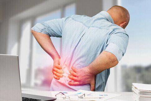Acute back pain due to overwork or injury